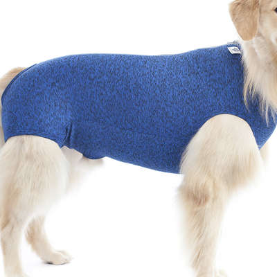 Roupa Pet Med para Castração para Machos Dry Confort Azul Mescla