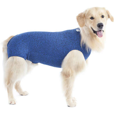 Roupa Pet Med para Castração para Machos Dry Confort Azul Mescla