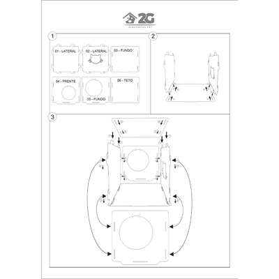 Toquinha 2G Acessórios Pet Cubo - Azul