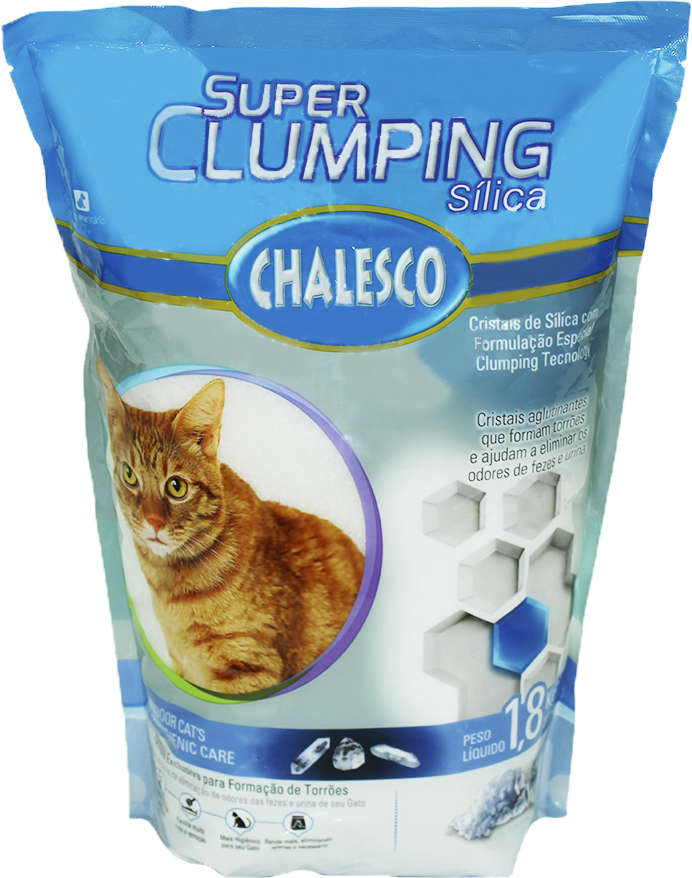 Areia Sanitária Chalesco Super Clumping Sílica - 1,8Kg