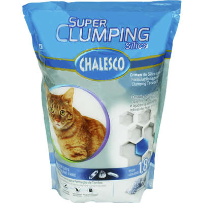 Areia Sanitária Chalesco Super Clumping Sílica - 1,8 Kg