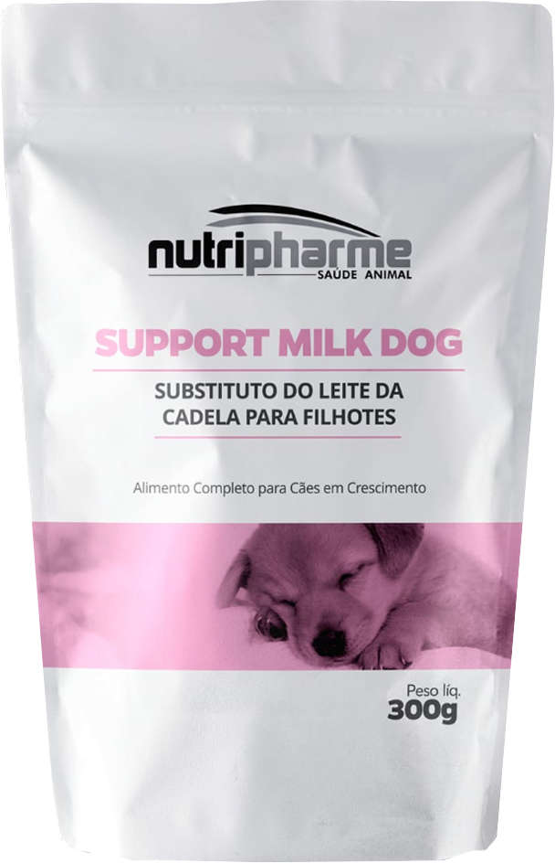 Suplemento Vitamínico Nutripharme Support Milk Dog para Cães Filhotes - 300 g