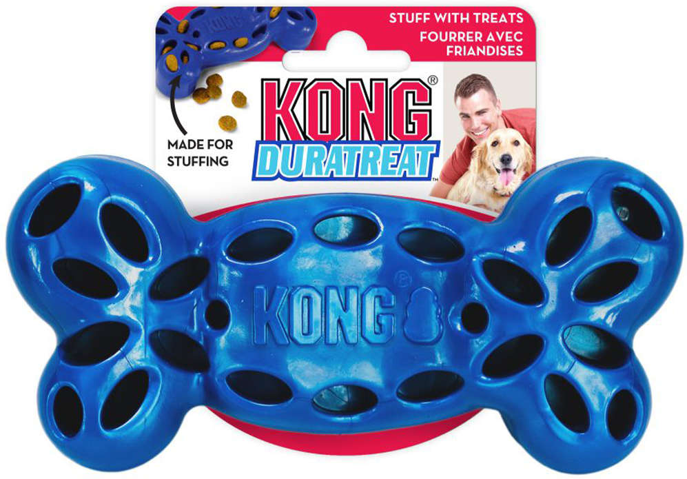 Brinquedo KONG Duratreat Bone Azul - Tam. G