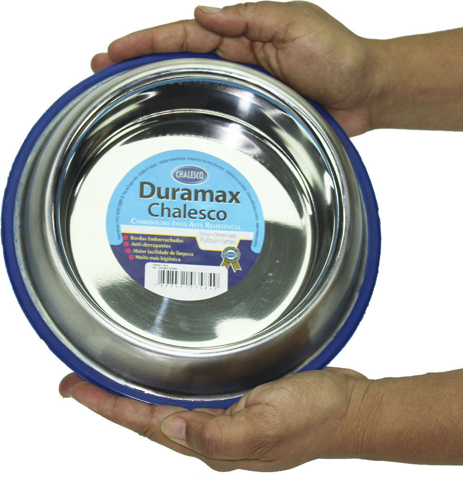 Comedouro Inox Chalesco Duramax Design - 470 mL
