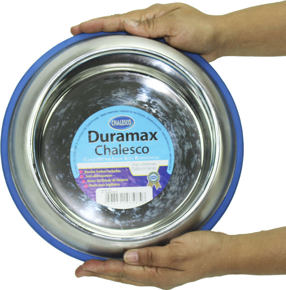 Comedouro Inox Chalesco Duramax Design - 940 mL