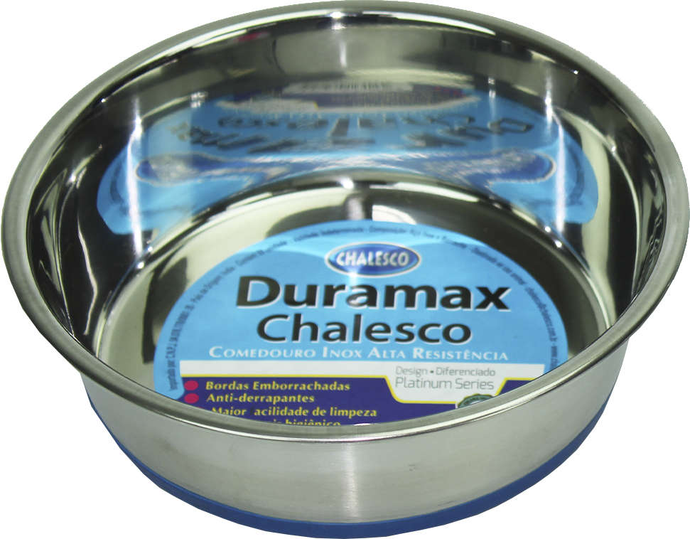 Tigela Inox Chalesco Duramax com Silicone - 875 mL
