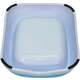 Comedouro Chalesco Dual Collor - Azul e Branco