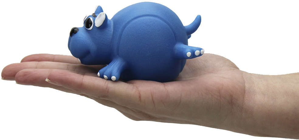 Brinquedo de Vinil LCM Cachorro Bolinha - Azul