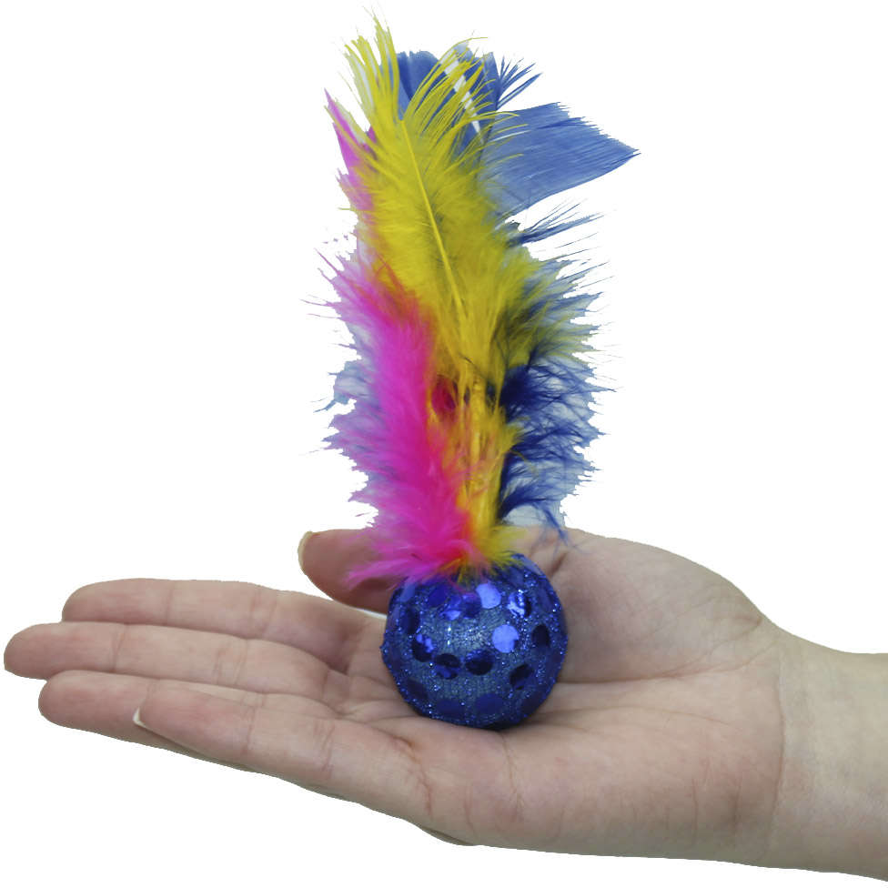Brinquedo LCM Bolinha Cat Toy Fantasy Azul para Gato - Azul