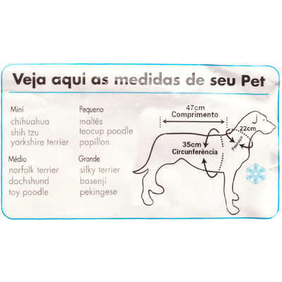 Colete Gelado Chalesco Pet Cooling Vest