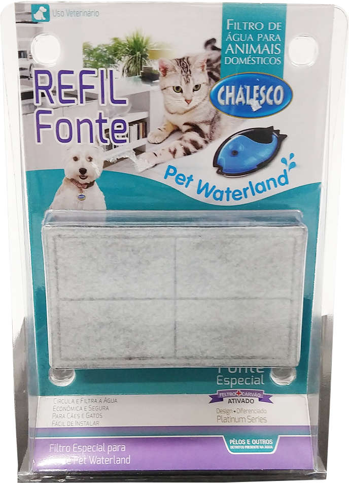 Refil Filtro Chalesco Waterland - 3 Unidades