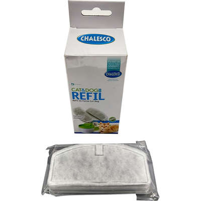 Refil Filtro Chalesco para Fonte Cat&Dog - 4 Unidades