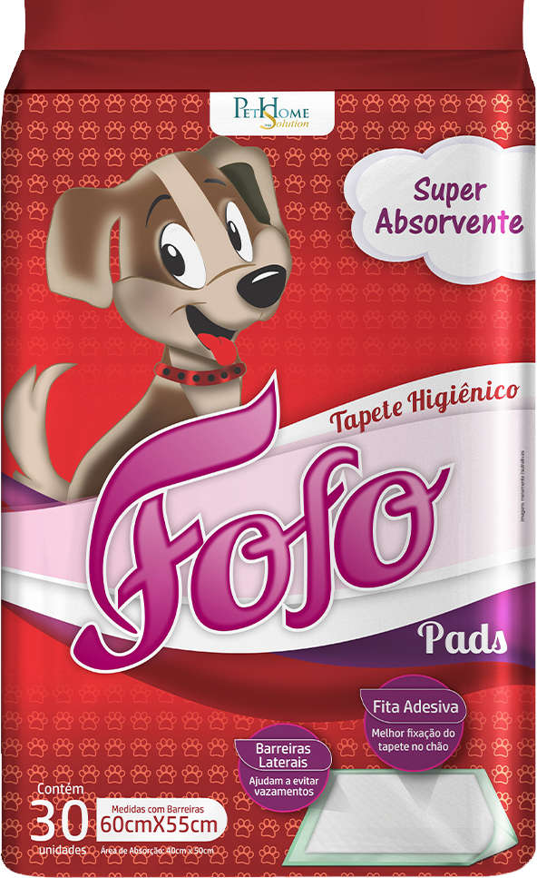 Tapete Higiênico São Francisco Fofo Pads para Cães - 30 Unidades