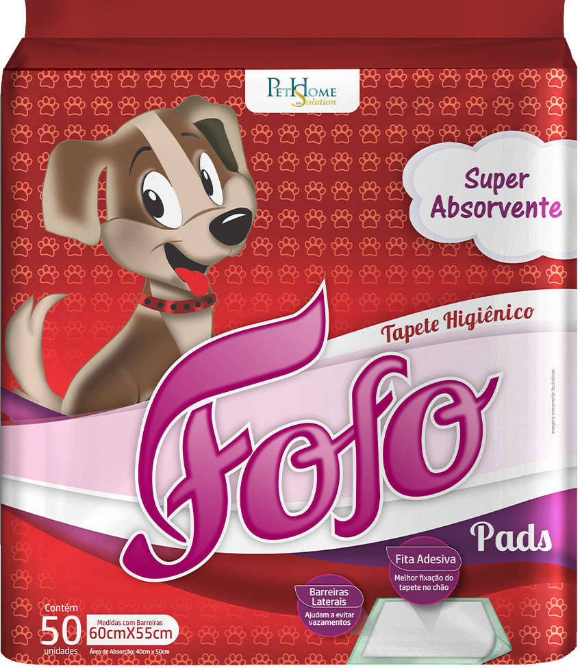 Tapete Higiênico São Francisco Fofo Pads para Cães - 50 Unidades