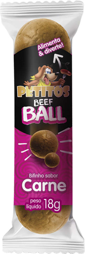 Petisco Petitos para Cães Sabor Carne - 18g
