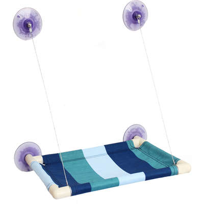 Cama Gatton Catbed Listrada Azul para Gatos