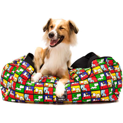 Cama Preta Zooz Pets Snoopy Quadrinhos
