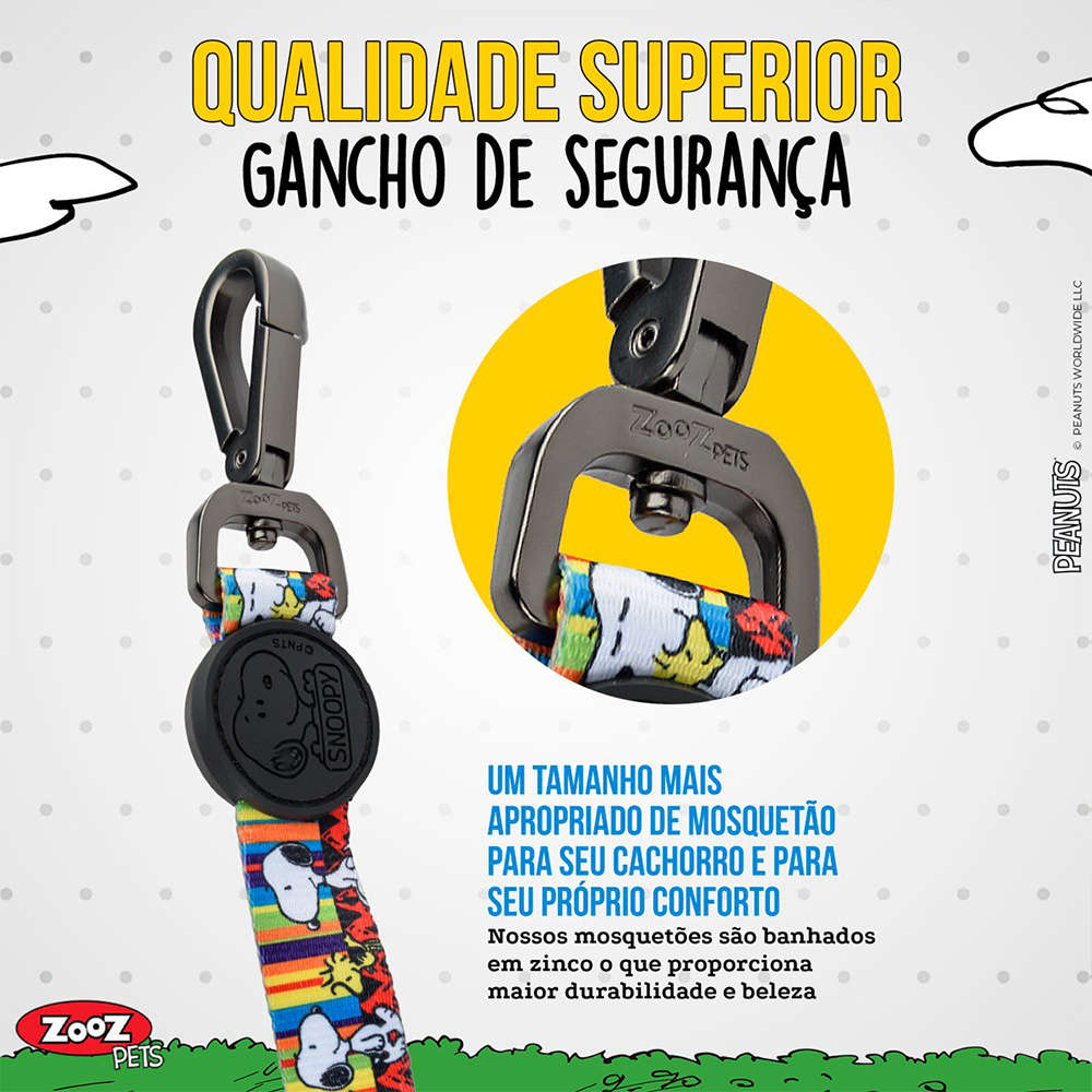Guia Zooz Pets Snoopy Stripe - Tam. PP