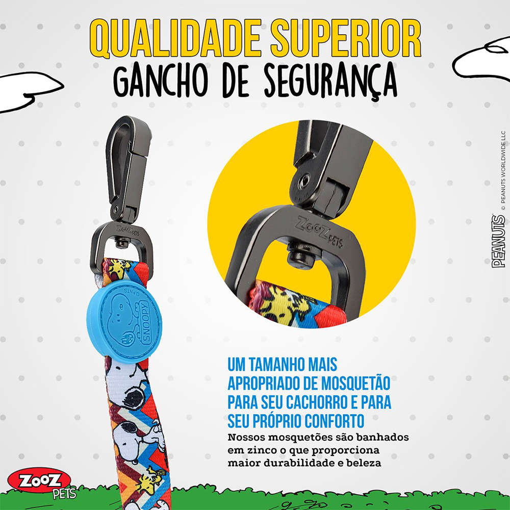 Guia Zooz Pets Snoopy ZigZag - Tam. G