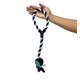 Mordedor em Corda de Algodão Pet&Go PlayGoo com Bola Azul/Preto
