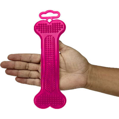 Brinquedo Pet Injet Osso Mass Dental Flex Rosa - Tam. G