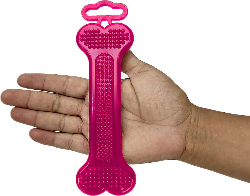 Brinquedo Pet Injet Osso Mass Dental Flex Rosa - Tam. M