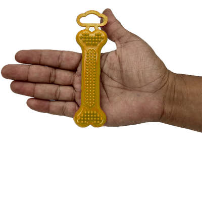 Brinquedo Pet Injet Osso Mass Dental Flex Amarelo - Tam. PP