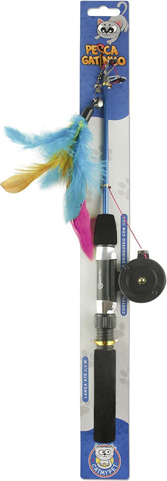 Brinquedo CatMyPet Varinha Pesca Gatinho - Tam. Único
