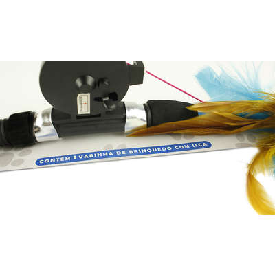 Brinquedo CatMyPet Varinha Pesca Gatinho - Varinha