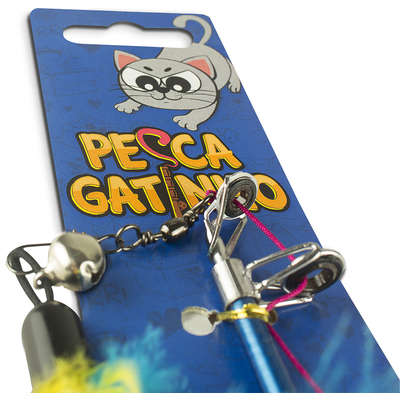 Brinquedo CatMyPet Varinha Pesca Gatinho - Varinha