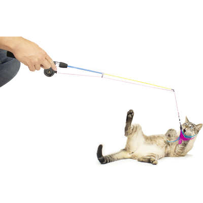 Brinquedo CatMyPet Varinha Pesca Gatinho - Varinha