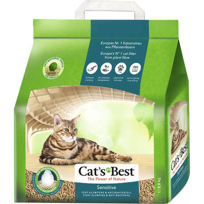 Granulado Ecológico Cat's Best Sensitive para Gatos - 2,9 Kg