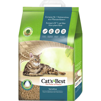 Granulado Ecológico Cat's Best Sensitive para Gatos - 7,2 Kg