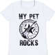 Camiseta Hering Pets Feminina Branca My Pet Rocks