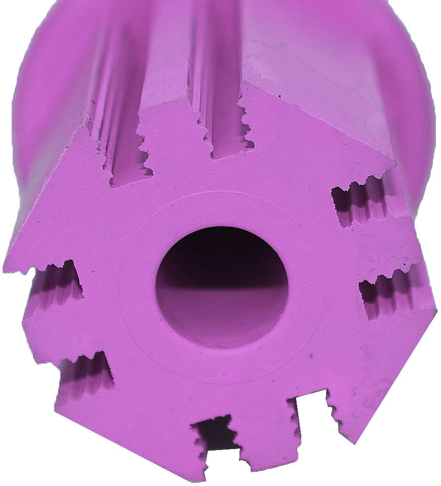 Brinquedo Interativo KONG Puppy Teething Stick Kp23 com Dispenser para Petisco Rosa - Tam. M