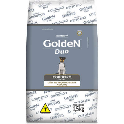 Ração Premier Golden DUO Cães Adultos Mini Bits Salmão com Ervas e Cordeiro e Arroz