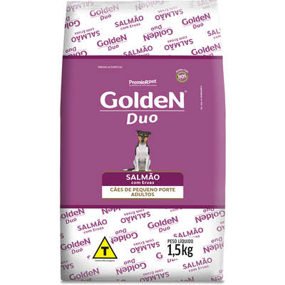 Ração Premier Golden DUO Cães Adultos Mini Bits Salmão com Ervas e Cordeiro e Arroz