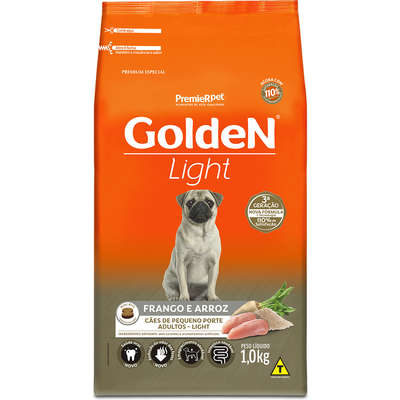 Ração Premier Golden Formula Cães Adultos Light Mini Bits Frango e Arroz - 1kg