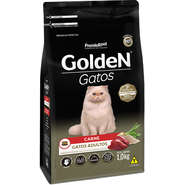 Ração Golden Gatos Adultos Carne - 1 Kg