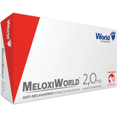 Anti-Inflamatório World Veterinária MeloxiWord 2,0 mg para Cães e Gatos de 20 Kg