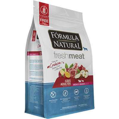 Ração Seca Fórmula Natual Fresh Meat Sensíveis Raças Médias e Grandes