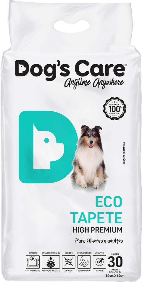 Eco Tapete Dog's Care High Premium para Filhotes e Adultos - 30 Unidades