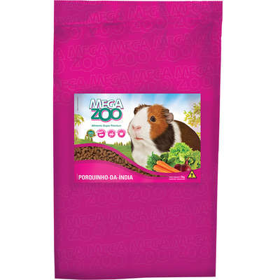 Ração Megazoo para Porquinho da Índia Adulto - 3 Kg