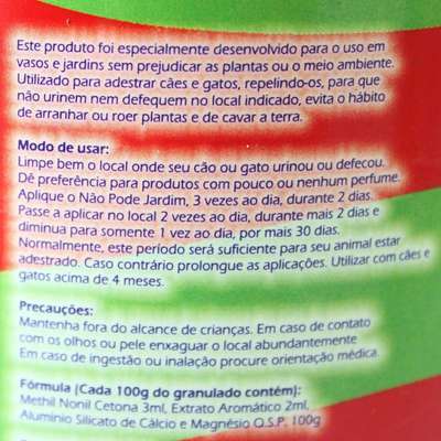 Adestrador Petmais Não Pode Vaso e Jardim Granulado - 500 g