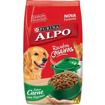 Ração Nestle Purina Alpo Receitas Caseiras Carne Grelhada com Vegetais para Cães Adultos