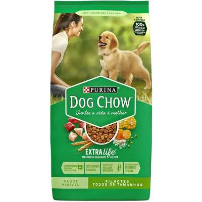 Ração Seca Nestlé Purina Dog Chow Cães Filhotes Raças Médias e Grandes