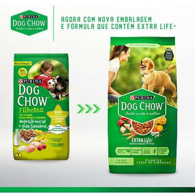 Ração Seca Nestlé Purina Dog Chow Cães Filhotes Raças Médias e Grandes