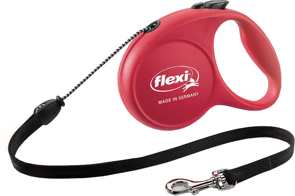 Guia Retrátil Flexi Fun Fita Vermelha - Tam. M