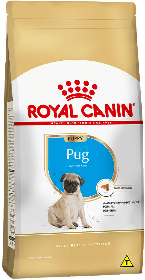 Ração Seca Royal Canin Puppy Pug para Cães Filhotes - 2,5Kg