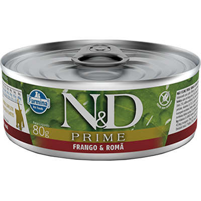 Ração Úmida Lata Farmina N&D Prime Grain Frango & Romã para Gatos Filhotes - 80 g